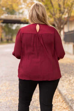 Lovers And Friends Blouse, Wine -Deals Swish Tex Store LoversAndFriendsBlouse Wine 3664