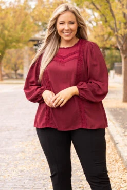 Lovers And Friends Blouse, Wine