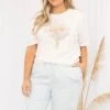 Madly In Love Tee, Vintage White -Deals Swish Tex Store MadlyInLoveTee VintageWhite 3102
