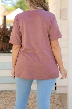 Mama's Love Tee, Heather Mauve -Deals Swish Tex Store Mama sLoveTee HeatherMauve 2