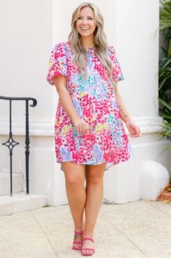 My Wild Side Dress, Blue Mix -Deals Swish Tex Store MyWildSideDress BlueMix 4