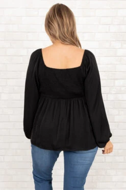 Never Hold Back Top, Black -Deals Swish Tex Store NeverHoldBackTop Black 9996
