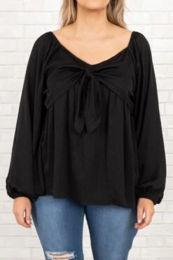 Never Hold Back Top, Black -Deals Swish Tex Store NeverHoldBackTop Black 9998