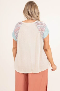 No Ordinary Day Top, Oatmeal -Deals Swish Tex Store NoOrdinaryDayTop Oatmeal 9033