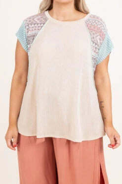 No Ordinary Day Top, Oatmeal -Deals Swish Tex Store NoOrdinaryDayTop Oatmeal 9034