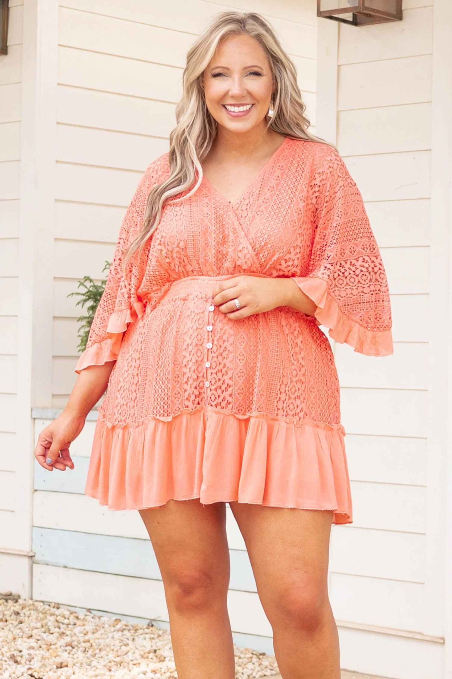 Not Your Intentions Romper, Coral 3 Not Your Intentions Romper, Coral