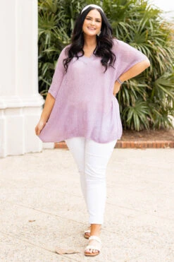Nothing But Beauty Top, Dusty Lavender -Deals Swish Tex Store NothingButBeautyTop DustyLavender 0549