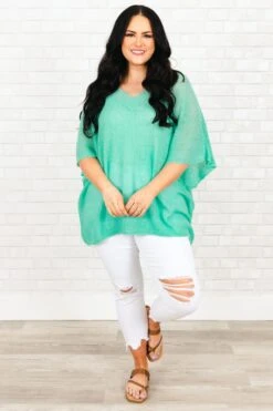 Nothing But Beauty Top, Mint -Deals Swish Tex Store NothingButBeautyTop Mint 8