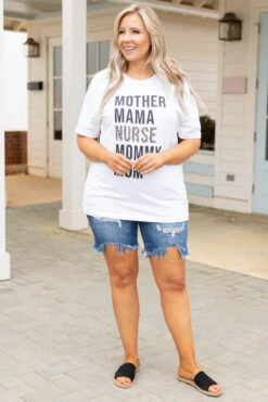 Nothing I Can't Handle Tee, White -Deals Swish Tex Store NothingICan tHandleTee White 9833