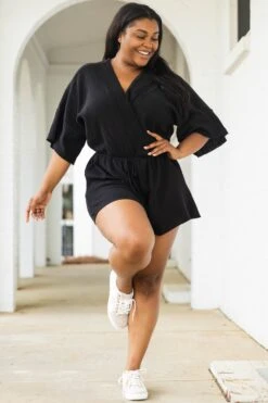 Off The Clock Romper, Black 10 Off The Clock Romper, Black -Deals Swish Tex Store OffTheClockRomper Black 5
