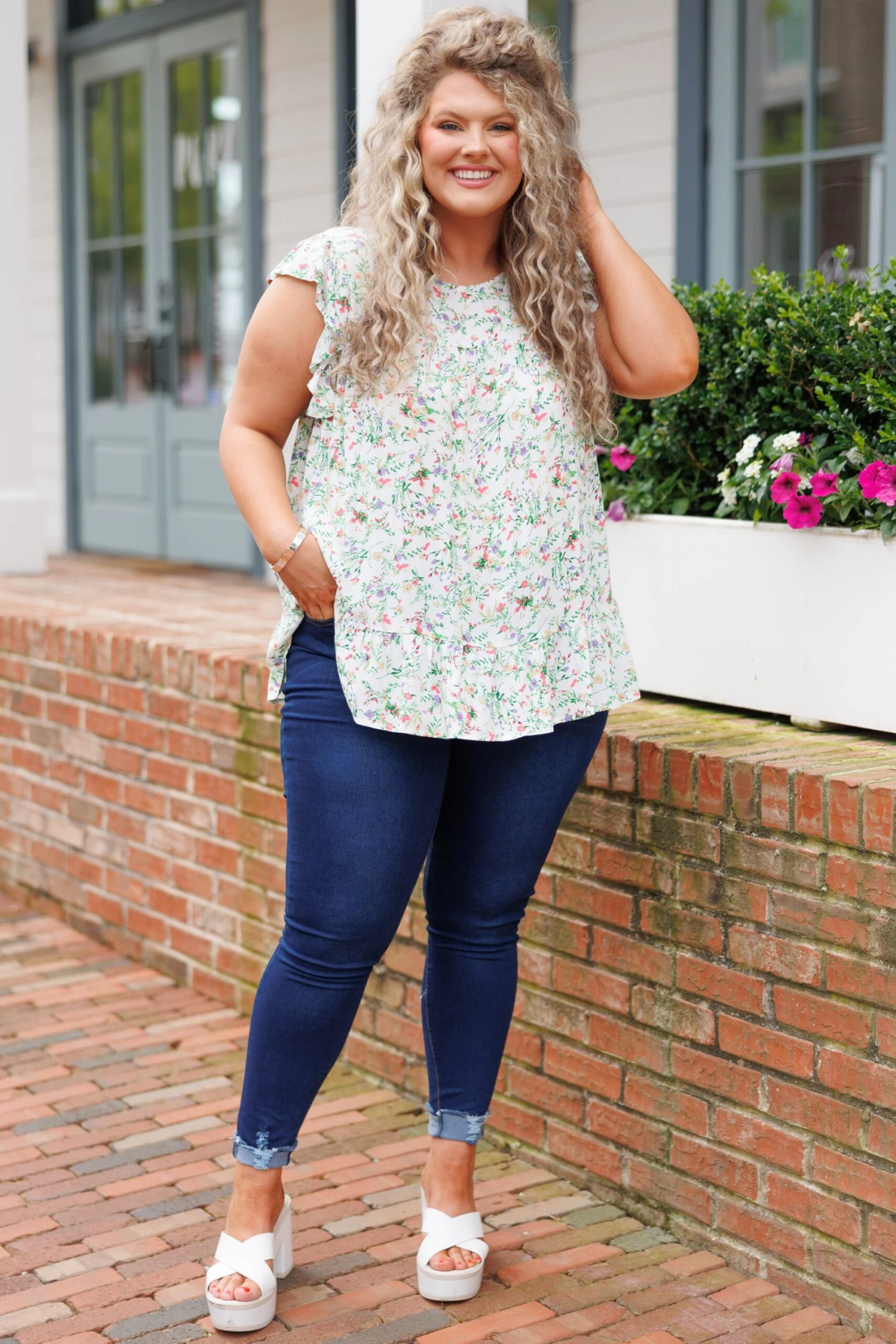 Oh What A Night Top, White 4 Oh What A Night Top, White - Image 2