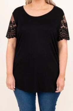 On The Runway Top, Black -Deals Swish Tex Store OnTheRunwayTop Black 5671