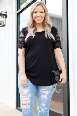 On The Runway Top, Black