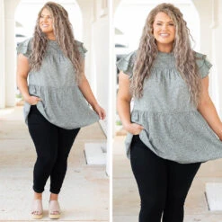 Open To Suggestions Top, Sage -Deals Swish Tex Store OpenToSuggestionsTop Sage