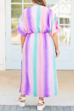 Pastel Sherbert Coverup Dress, Multi -Deals Swish Tex Store PastelSherbetCoverupDress Multi 1