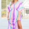 Pastel Sherbert Coverup Dress, Multi