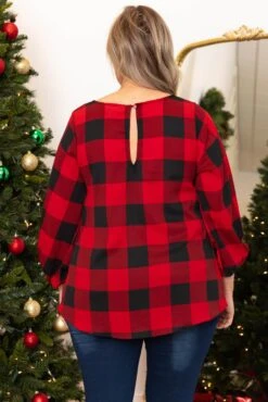 Patience My Love Blouse, Red -Deals Swish Tex Store PatienceMyLoveBlouse Red 7137