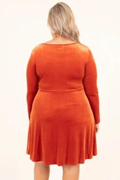 Pretty And Poised Dress, Orange -Deals Swish Tex Store PrettyAndPoisedDress Orange 0704