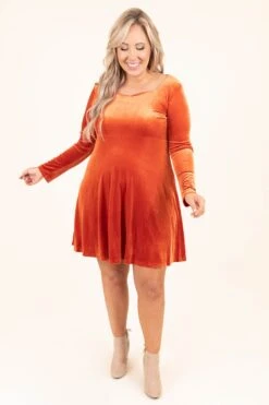 Pretty And Poised Dress, Orange -Deals Swish Tex Store PrettyAndPoisedDress Orange 0708