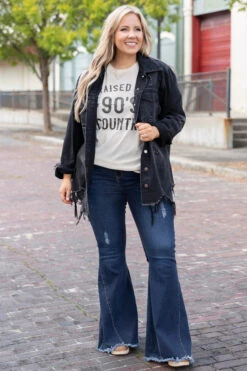 Raised On 90's Country Tee, Natural -Deals Swish Tex Store RaisedOn90 sCountryTee Natural HopingToLoveYouJacket Black