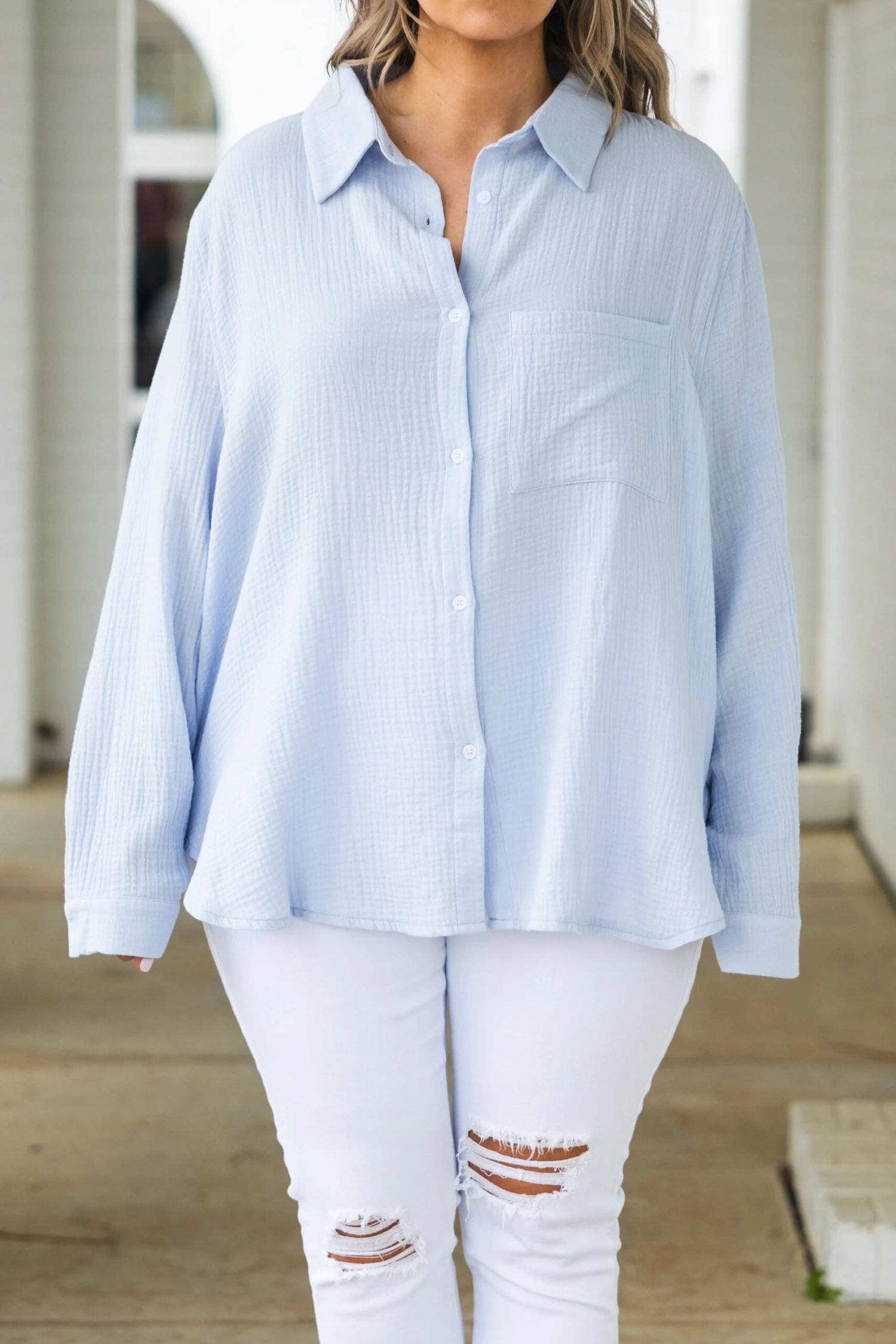 Rays Of Sun Top, Blue 6 Rays Of Sun Top, Blue - Image 4