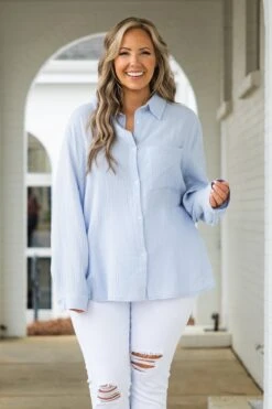 Rays Of Sun Top, Blue