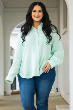 Rays Of Sun Top, Mint