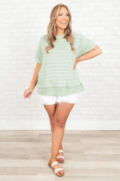 Reminds Me Of Me Top, Sage -Deals Swish Tex Store RemindsMeOfMeTop Sage 9973