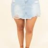 Rhythm Of Love Skirt, Light Denim -Deals Swish Tex Store RhythmOfLoveSkirt LightDenim 9732