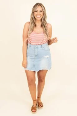 Rhythm Of Love Skirt, Light Denim -Deals Swish Tex Store RhythmOfLoveSkirt LightDenim 9735