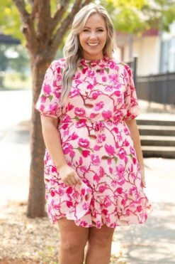 Rose Gardens Dress, Blush