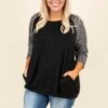 Chilly Afternoons Top, Black