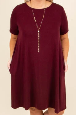 Best Bet Dress, Burgundy -Deals Swish Tex Store SOL 2693 bddc6d40 8a42 45e4 805c b6f26bf90e31