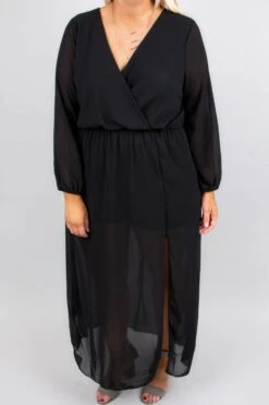 Dream Date Maxi Dress, Black -Deals Swish Tex Store SOL 8648