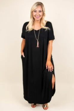 All Summer Long Maxi Dress, Black