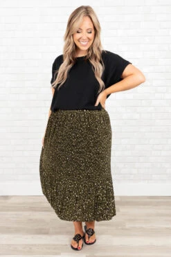 Scenic Sights Skirt, Green -Deals Swish Tex Store ScenicSightsSkirt Green 0169