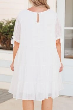 Sense Of Belonging Dress, Off White -Deals Swish Tex Store SenseOfBelongingDress OffWhite 1