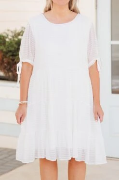 Sense Of Belonging Dress, Off White -Deals Swish Tex Store SenseOfBelongingDress OffWhite 2