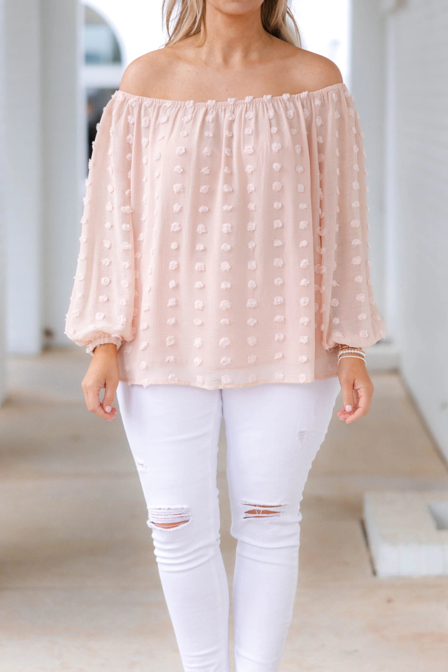 Set My Heart At Ease Top, Peach 5 Set My Heart At Ease Top, Peach - Image 4