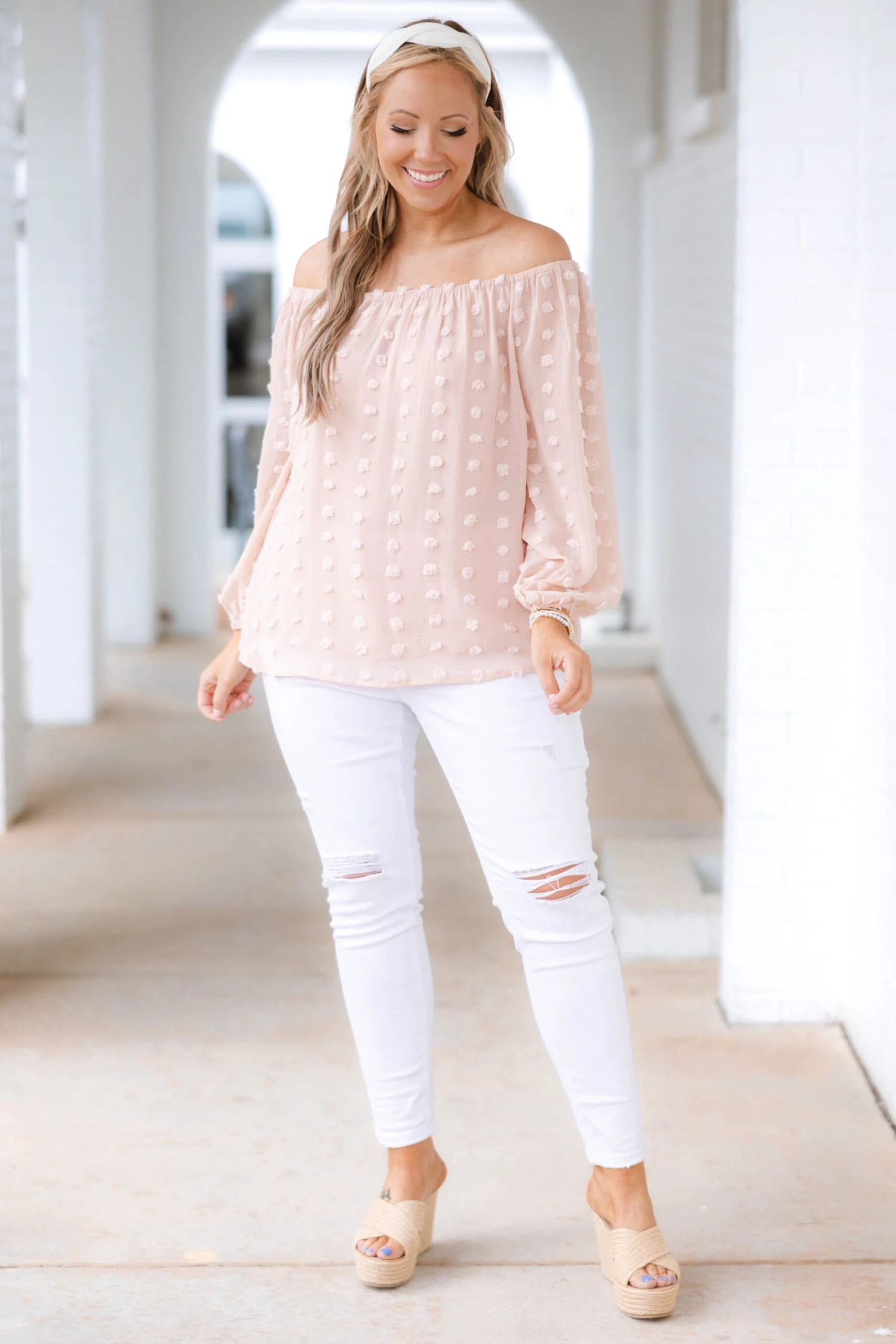 Set My Heart At Ease Top, Peach 3 Set My Heart At Ease Top, Peach - Image 2