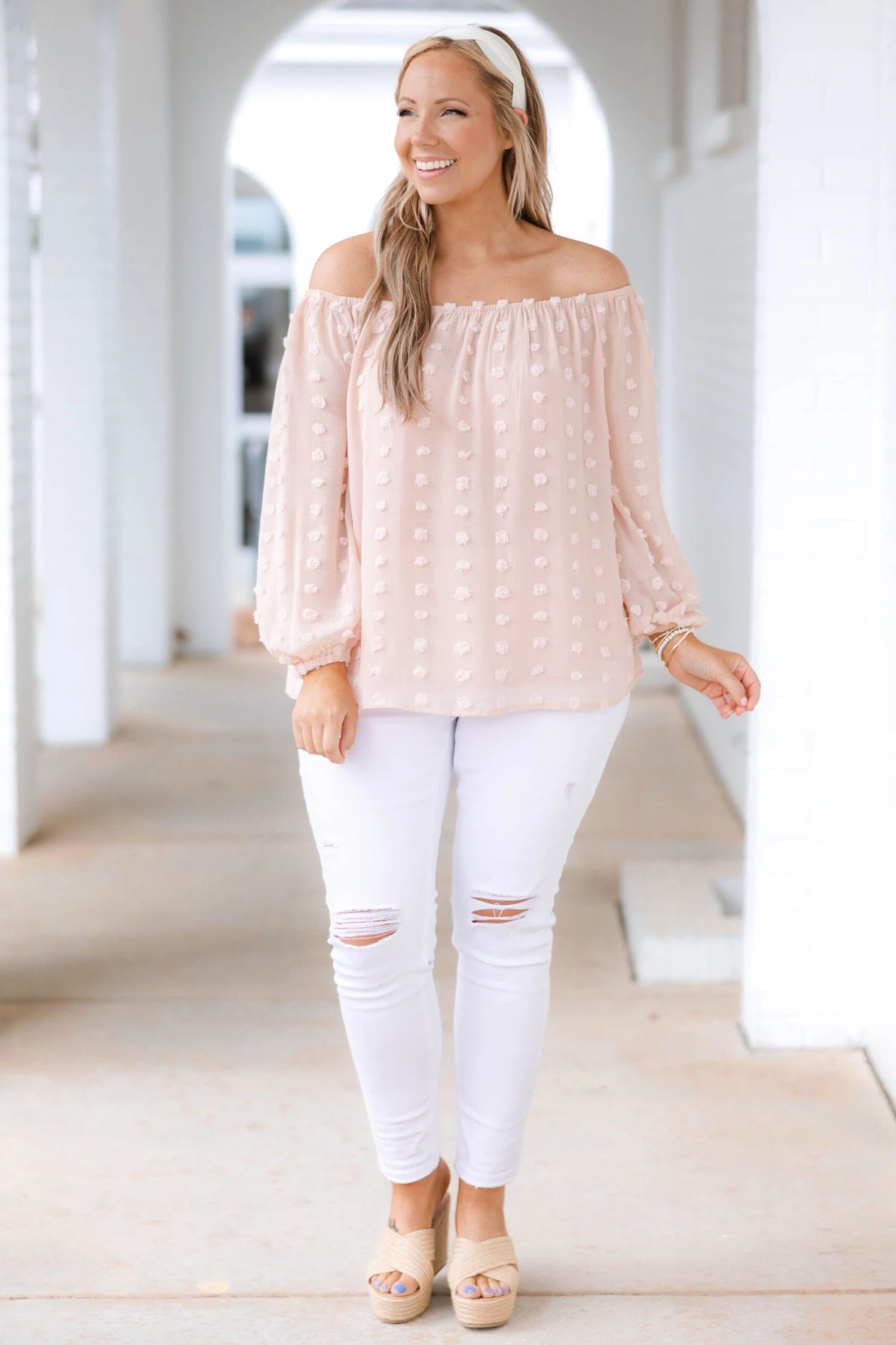 Set My Heart At Ease Top, Peach 4 Set My Heart At Ease Top, Peach - Image 3