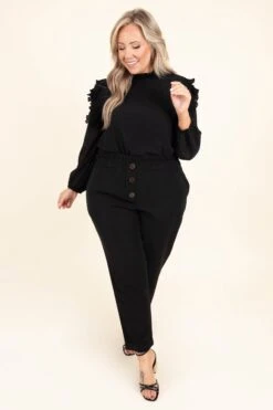 She's So Stunning Top, Black -Deals Swish Tex Store She sSoStunningTop Black 9779
