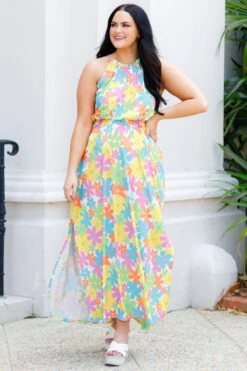 Sky Is Falling Maxi Dress, Off White Multi -Deals Swish Tex Store SkyIsFallingMaxiDress OffWhiteMulti 5