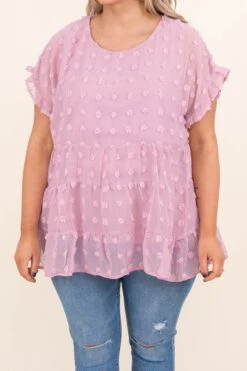 Soundtrack To My Life Top, Blush -Deals Swish Tex Store SoundtrackToMyLifeTop Blush 7245