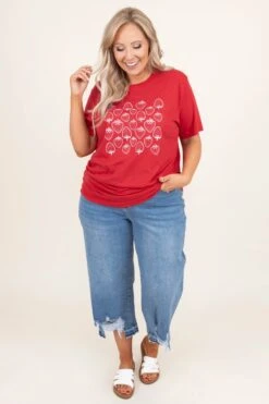 Stay Fresh Tee, Red -Deals Swish Tex Store StayFreshTee Red 3561