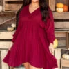 Strawberry Fields Dress, Burgundy -Deals Swish Tex Store StrawberryFieldsDress Burgundy