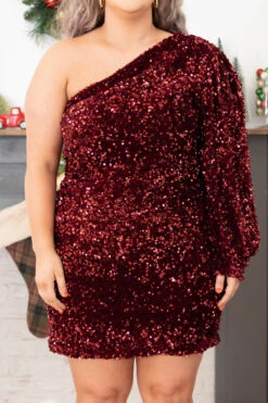 Strut Into The Room Dress, Burgundy 11 Strut Into The Room Dress, Burgundy -Deals Swish Tex Store StrutIntoTheRoomDress Burgundy 2