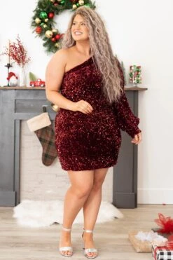 Strut Into The Room Dress, Burgundy 9 Strut Into The Room Dress, Burgundy -Deals Swish Tex Store StrutIntoTheRoomDress Burgundy 4