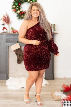 Strut Into The Room Dress, Burgundy 10 Strut Into The Room Dress, Burgundy -Deals Swish Tex Store StrutIntoTheRoomDress Burgundy 5