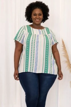 Stunning Twist Top, Emerald